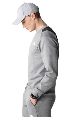 Ma Crew Fleece Erkek SweatShirt - NF0A7ZAL Gri - 4