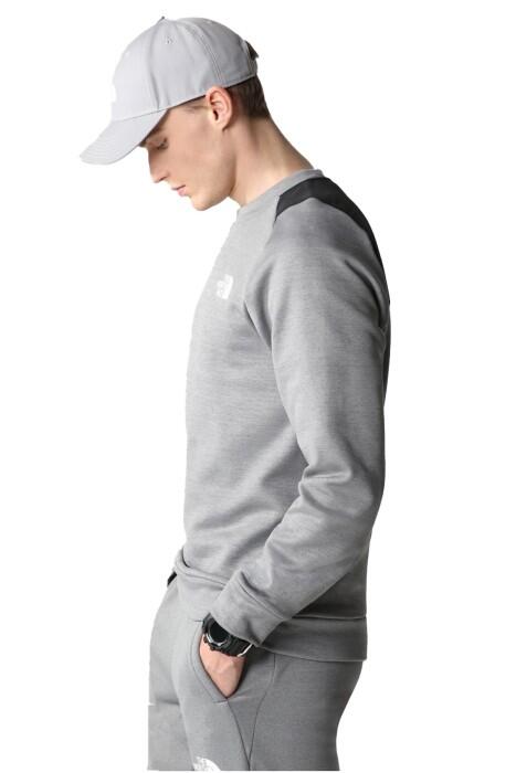 Ma Crew Fleece Erkek SweatShirt - NF0A7ZAL Gri - 4