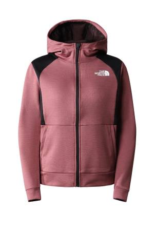 Ma Full Zıp Fleece Kadın Tam Boy Fermuarlı SweatShirt - NF0A7ZAU Bordo - The North Face