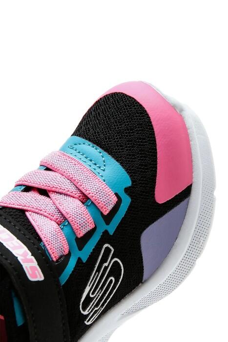 Microspec - Bright Retros Kız Çocuk Spor Ayakkabı - 302348N Siyah/Renkli - 7