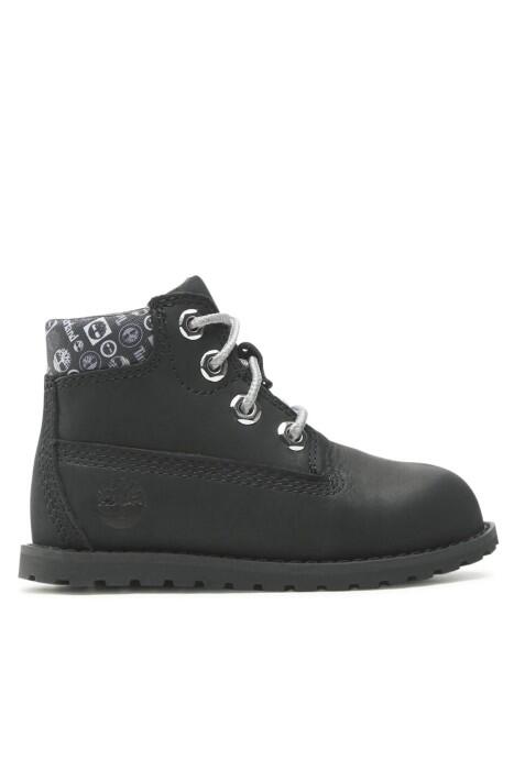 Mid Lace Up With Zip Çocuk Bot - TB0A2N2R Siyah - 1