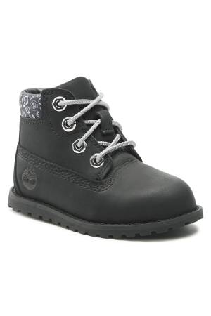 Mid Lace Up With Zip Çocuk Bot - TB0A2N2R Siyah - 2