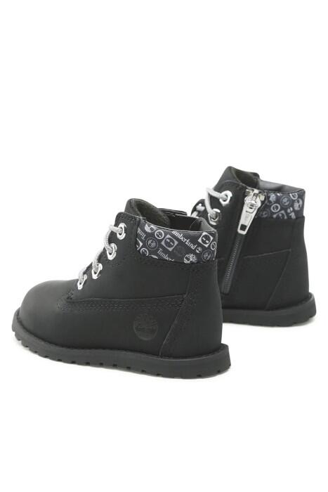 Mid Lace Up With Zip Çocuk Bot - TB0A2N2R Siyah - 3