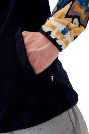 Mirage Yarım Fermuarlı Erkek Polar Üst - 21.02.21.007 Mavi - 5