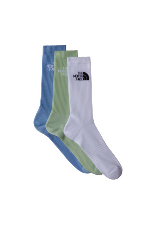 Multı Sport Cush Crew Sock 3P Unisex Çorap - NF0A882H Beyaz/Yeşil Beyaz/Yeşil
