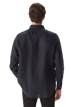Nautica Erkek Classic Fit Uzun Kollu Gömlek - W35101T Siyah - 2