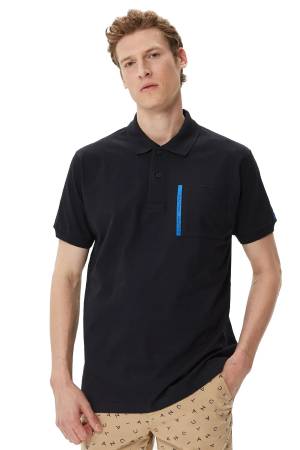 Nautica Erkek Fit Polo Yaka T-Shirt - K35550T Siyah - Nautica