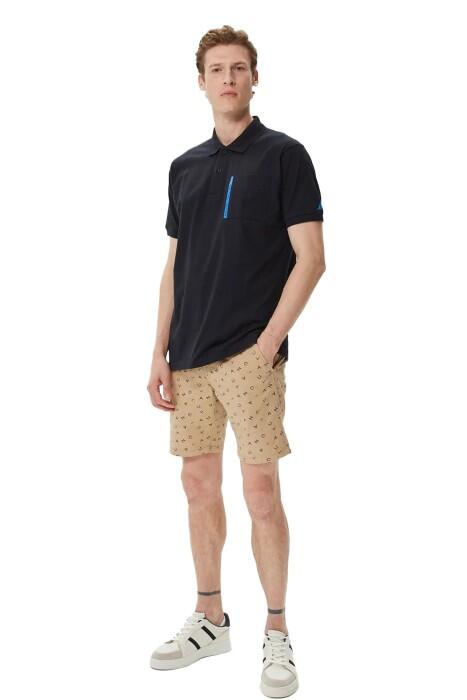 Nautica Erkek Fit Polo Yaka T-Shirt - K35550T Siyah - 3