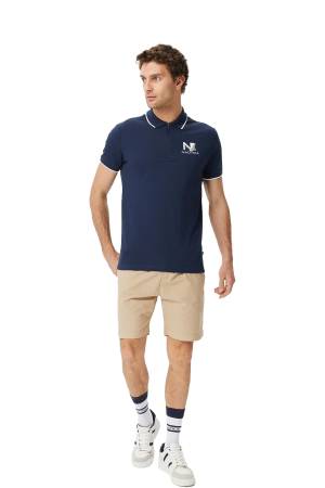 Nautica Erkek Polo Yaka T-Shirt - K35427T Lacivert - 2