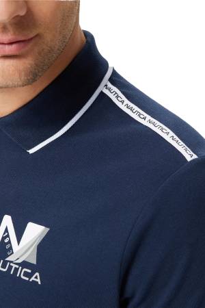 Nautica Erkek Polo Yaka T-Shirt - K35427T Lacivert - 3