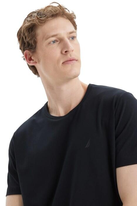 Nautica Erkek T-Shirt - V35009T Siyah - 4