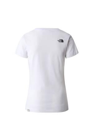 NeverStopExploring Tee-EU Kadın T-Shirt - NF00A6PR Beyaz - 2