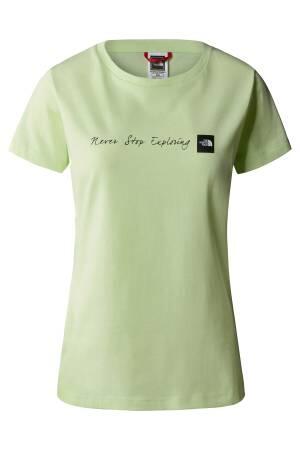 NeverStopExploring Tee-EU Kadın T-Shirt - NF00A6PR Krem - The North Face