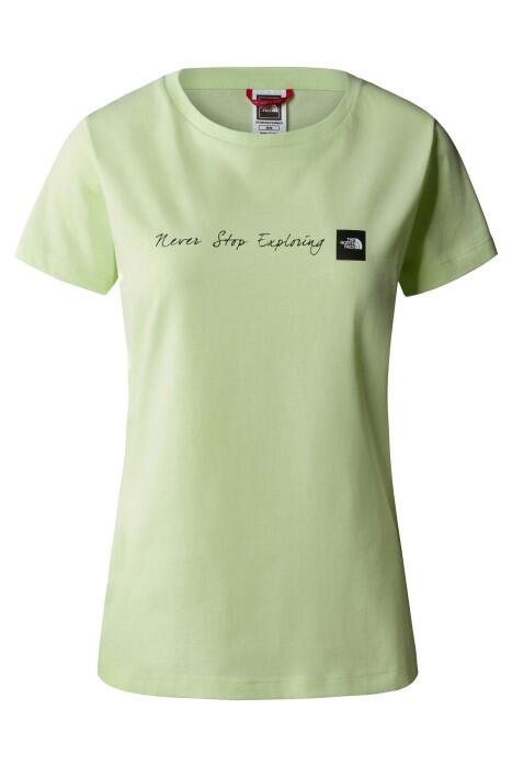 NeverStopExploring Tee-EU Kadın T-Shirt - NF00A6PR Krem - 1