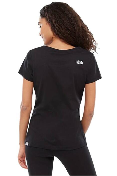 Never Stop Exploring Tee - EU Kadın T-Shirt - NF00A6PR Siyah/Beyaz - 2