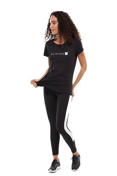 Never Stop Exploring Tee - EU Kadın T-Shirt - NF00A6PR Siyah/Beyaz - 3