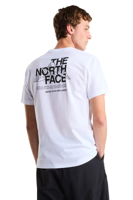 North Faces Reg Ss Tee-Graphic Erkek T-Shirt - NF0A8GUW Beyaz - 2