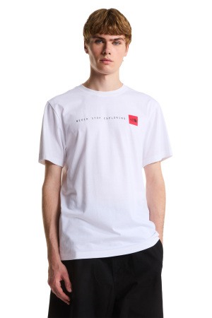 Nse Reg Ss Tee-Graphic Erkek T-Shirt - NF0A8GUV Beyaz - The North Face