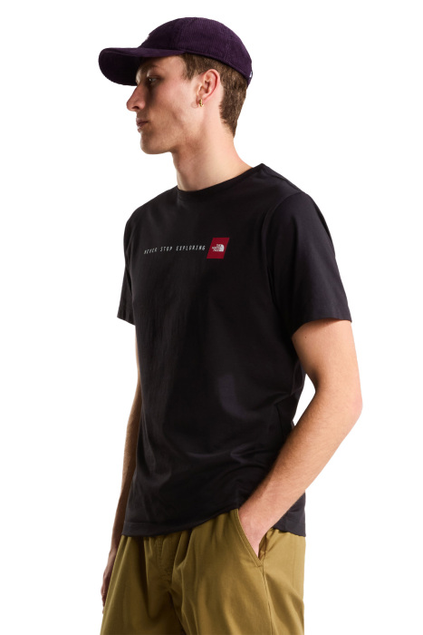 Nse Reg Ss Tee-Graphic Erkek T-Shirt - NF0A8GUV Siyah - 1