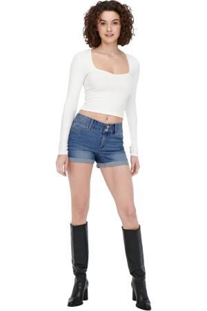 Onlcarmen Wıde Wb Denim Short - 15243798 Açık Mavi - 5
