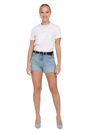 Onljacı Mw Rw Shorts Dnm Sty662 Kadın Denim Şort - 15314420 Açık Mavi - Only