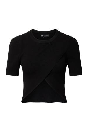 Onlkaı Ss Crop O-Neck Cc Knt Kadın Crop T-Shirt - 15310554 Siyah - 2