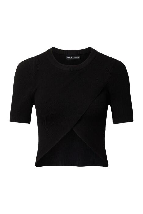 Onlkaı Ss Crop O-Neck Cc Knt Kadın Crop T-Shirt - 15310554 Siyah - 2