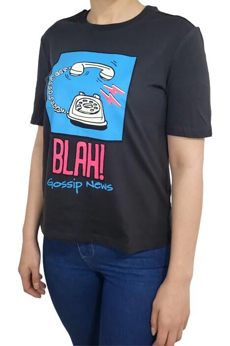 Onlkaren Boxy S/S Kadın T-Shirt - 15311295 Siyah - 1