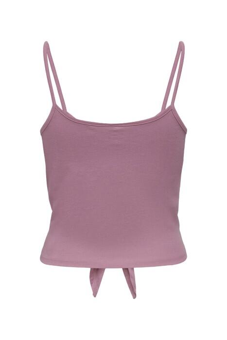 Onlmay S/L Short Knot Kadın T-Shirt - 15257464 Mor - 2