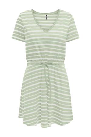 Onlmay S/S V-Neck Kadın Elbise - 15286935 Açık Yeşil - 3