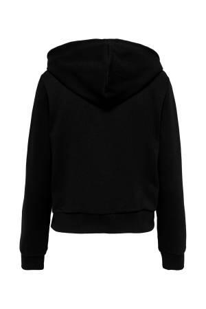 Onlnoomı L/S Hood Glıtter Kadın SweatShirt - 15281534 Siyah - 2