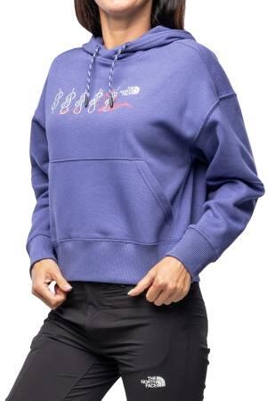 Outdoor Graphic Kadın SweatShirt - NF0A8525 Mavi - The North Face