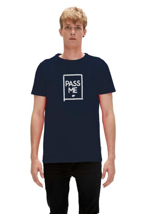 Pass Me Erkek T-Shirt - 23.01.07.022 Lacivert - 1