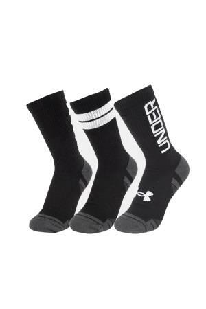 Perf Tech Nov 3Pk Crew Unisex Çorap - 1379515 Siyah/Siyah - 3