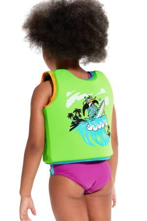 Prınted Float Vest Bebek Yüzücü Yelek - 8-1225214686 Yeşil/Mavi - 4