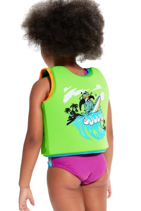Prınted Float Vest Bebek Yüzücü Yelek - 8-1225214686 Yeşil/Mavi - 4