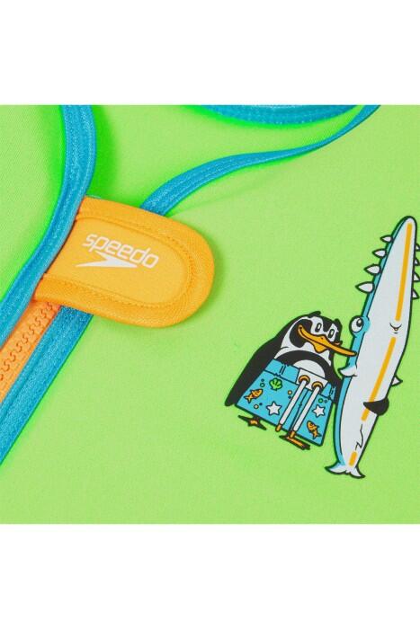 Prınted Float Vest Bebek Yüzücü Yelek - 8-1225214686 Yeşil/Mavi - 5