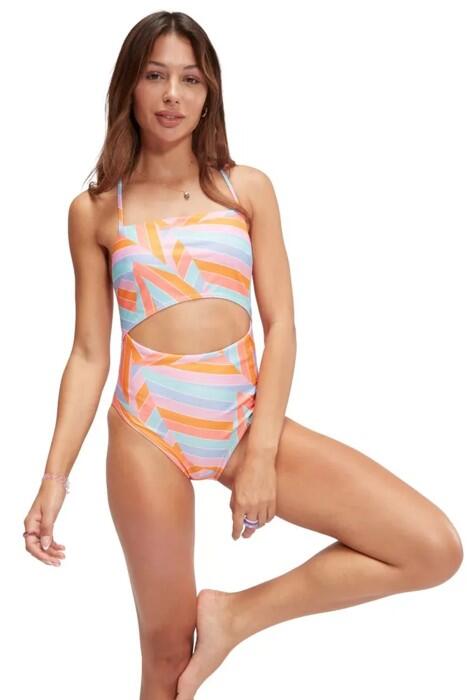 Pt Cut Out 1Pc Af Kadın Mayo - 8-00372116790 Pembe/Mavi - 3