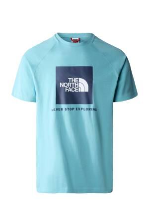 Raglan Redbox Erkek T-Shirt - NF0A3BQO Bebek Mavisi - The North Face