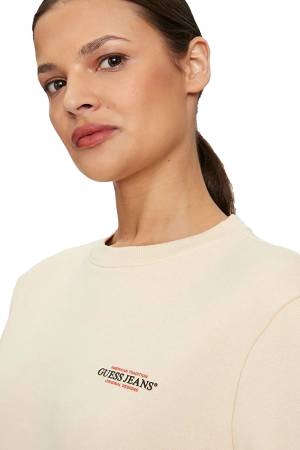 Reg Mini Ameri Kadın SweatShirt - W4YQ07KC811 Bej - 3