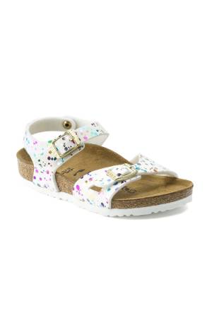 Rio Kids MF Çocuk Sandalet - 1015987 Renkli Beyaz - Birkenstock