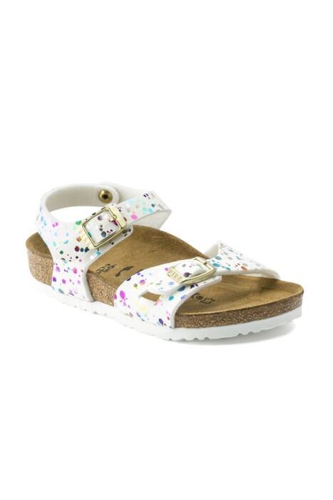 Rio Kids MF Çocuk Sandalet - 1015987 Renkli Beyaz - 1