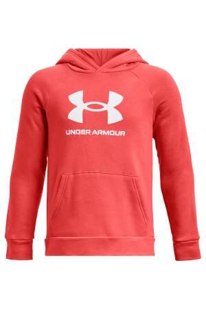 Rival Fleece BL Hoodie Erkek Çocuk SweatShirt - 1379791 Bordo - Under Armour