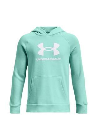 Rival Fleece Bl Hoodie Erkek Çocuk Sweatshirt - 1379791 Yeşil - Under Armour