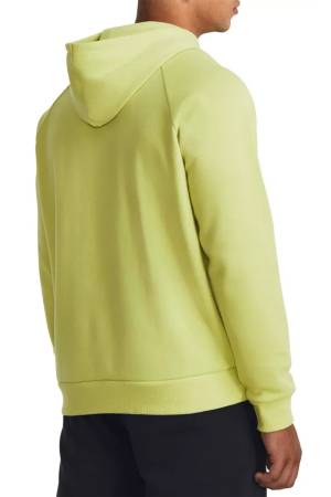 Rival Fleece Logo Erkek Sweatshirt - 1379758 Neon Sarı/Beyaz - 2