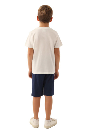 RolyPoly Erkek Çocuk Bermuda Takım - RP3347-G Krem - 5