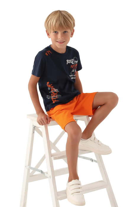 RolyPoly Erkek Çocuk Bermuda Takım - RP3351-2 Lacivert - 3