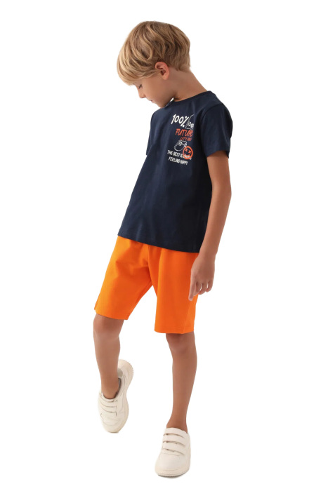 RolyPoly Erkek Çocuk Bermuda Takım - RP3351-G Lacivert - 2