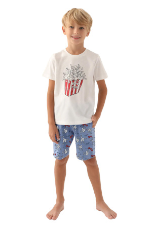 RolyPoly Erkek Çocuk Bermuda Takım - RP3373-2 Krem - RolyPoly