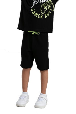 RolyPoly Erkek Çocuk Bermuda Takım - RP3571-2 Siyah - 2